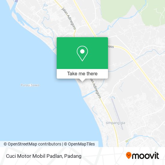 Cuci Motor Mobil Padlan map