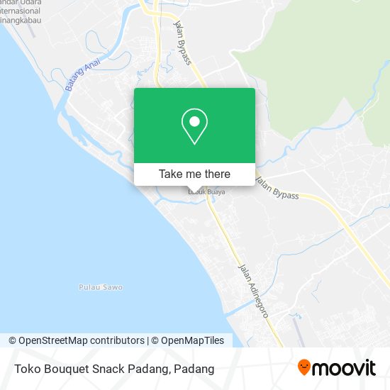 Toko Bouquet Snack Padang map
