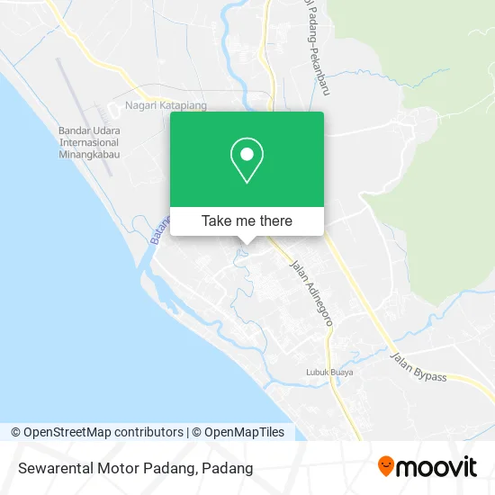Sewarental Motor Padang map