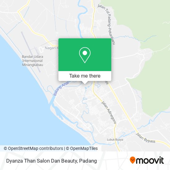 Dyanza Than Salon Dan Beauty map