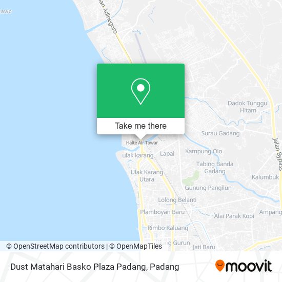 Dust Matahari Basko Plaza Padang map