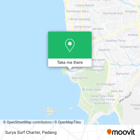 Surya Surf Charter map