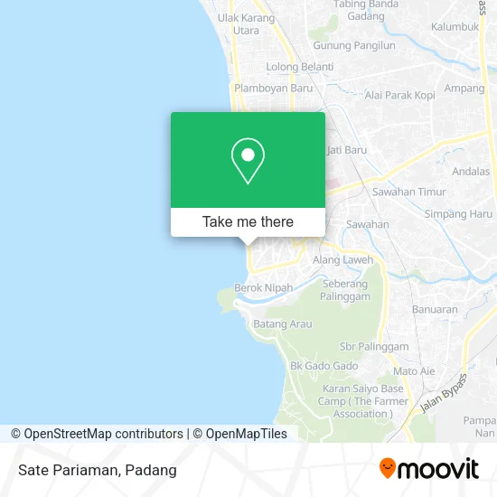 Sate Pariaman map