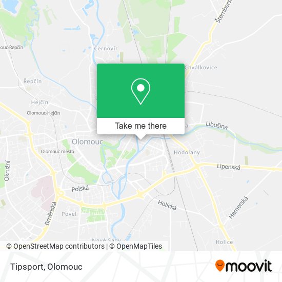 Tipsport map