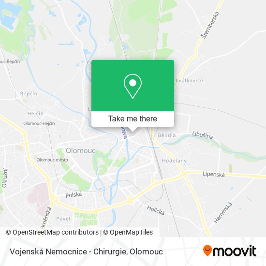 Vojenská Nemocnice - Chirurgie map