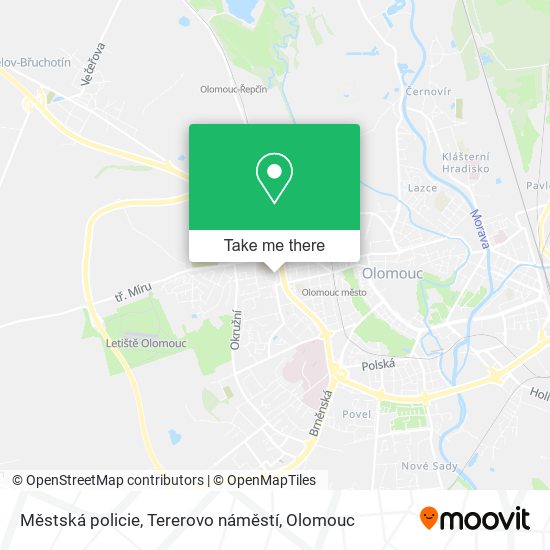 Městská policie, Tererovo náměstí map