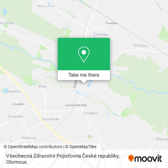 Všeobecná Zdravotní Pojisťovna České republiky map