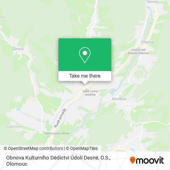 Obnova Kulturního Dědictví Údolí Desné, O.S. map