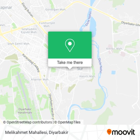 Melikahmet Mahallesi map