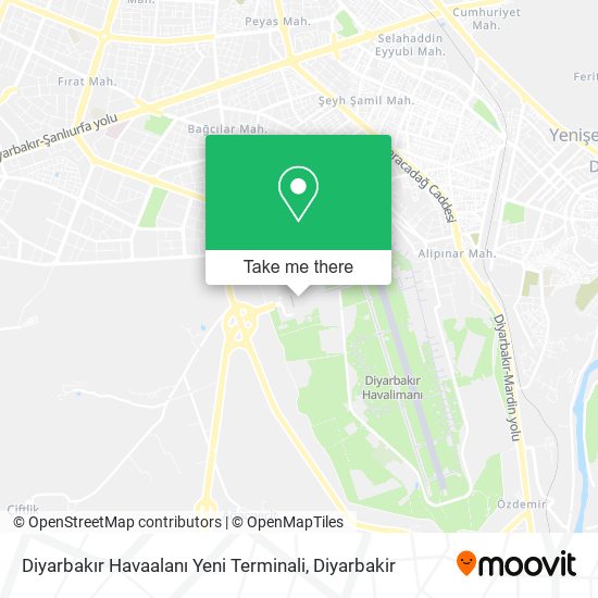 Diyarbakır Havaalanı Yeni Terminali map