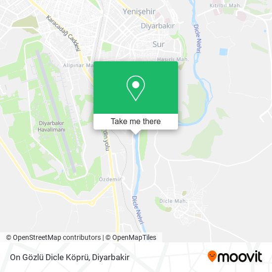 On Gözlü Dicle Köprü map