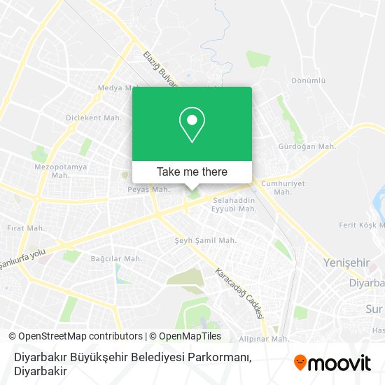 Diyarbakır Büyükşehir Belediyesi Parkormanı map
