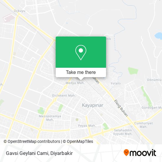 Gavsi Geylani Cami map