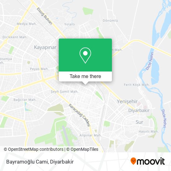 Bayramoğlu Cami map