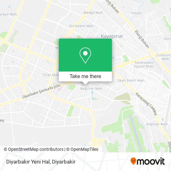 Diyarbakır Yeni Hal map