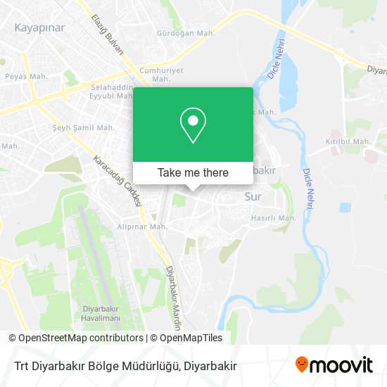 Trt Diyarbakır Bölge Müdürlüğü map