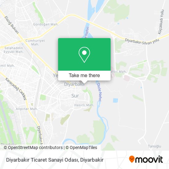 Diyarbakır Ticaret Sanayi Odası map