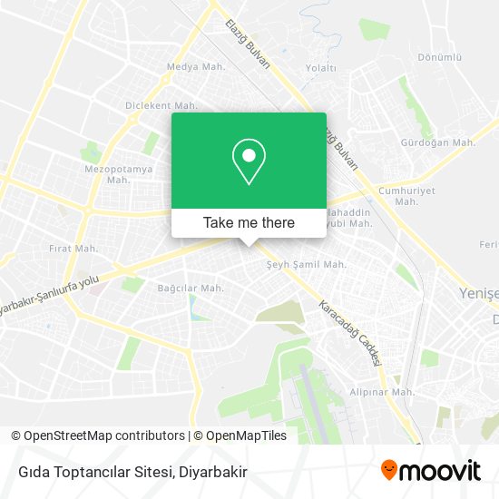Gıda Toptancılar Sitesi map
