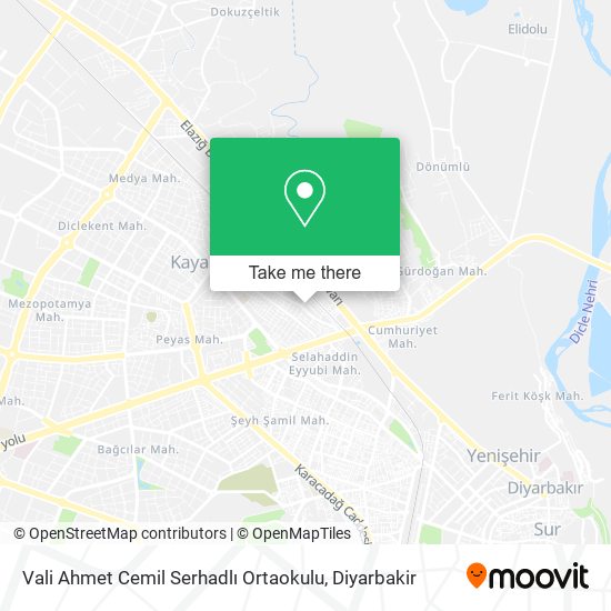Vali Ahmet Cemil Serhadlı Ortaokulu map