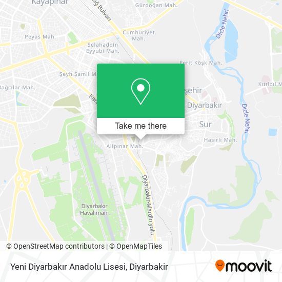 Yeni Diyarbakır Anadolu Lisesi map