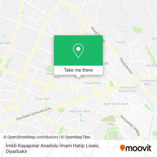 İmkb Kayapınar Anadolu İmam Hatip Lisesi map
