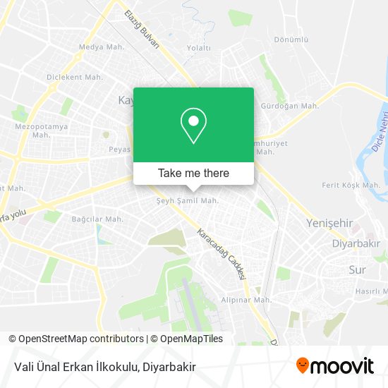 Vali Ünal Erkan İlkokulu map