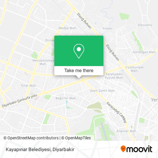 Kayapınar Belediyesi map
