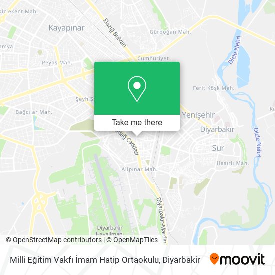 Milli Eğitim Vakfı İmam Hatip Ortaokulu map