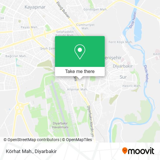 Körhat Mah. map
