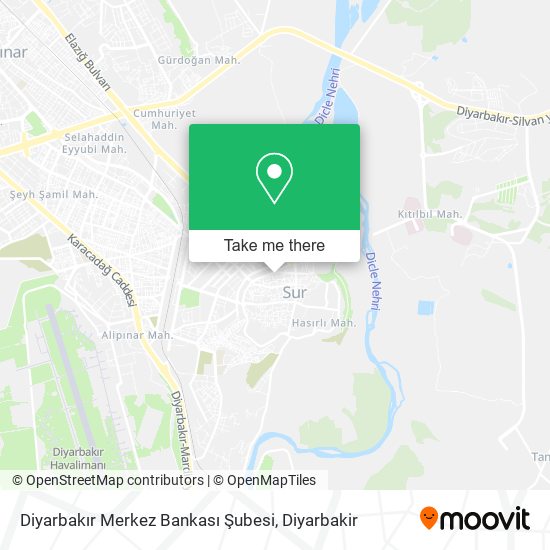 Diyarbakır Merkez Bankası Şubesi map