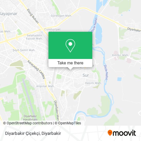 Diyarbakır Çiçekçi map