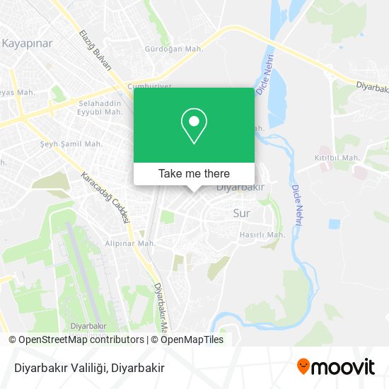 Diyarbakır Valiliği map