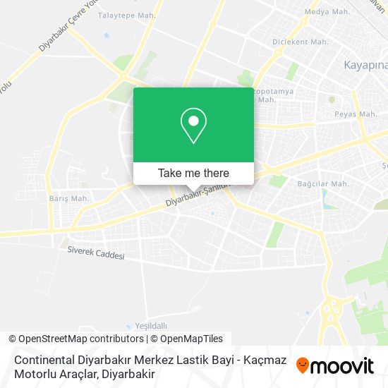Continental Diyarbakır Merkez Lastik Bayi - Kaçmaz Motorlu Araçlar map