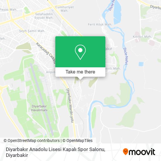 Diyarbakır Anadolu Lisesi Kapalı Spor Salonu map