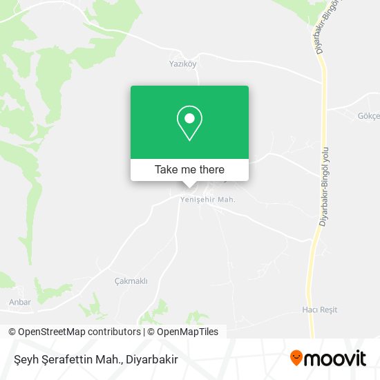 Şeyh Şerafettin  Mah. map