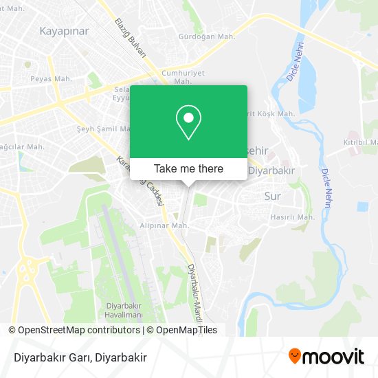 Diyarbakır Garı map