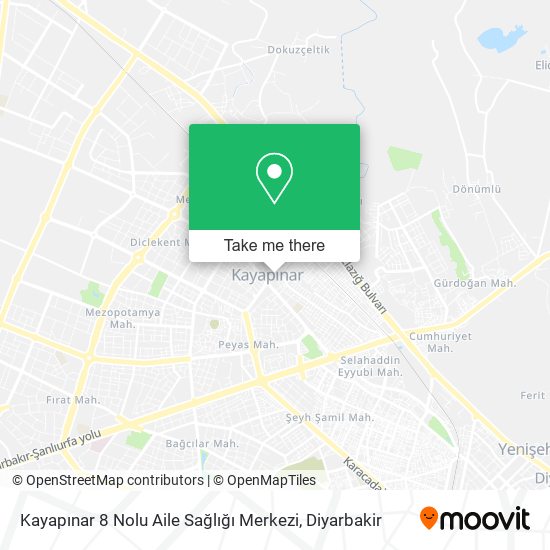 Kayapınar 8 Nolu Aile Sağlığı Merkezi map
