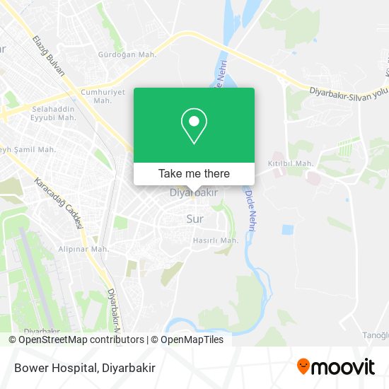 Bower Hospital map