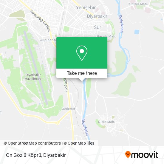 On Gözlü Köprü map