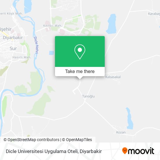 Dicle Universitesi Uygulama Oteli map