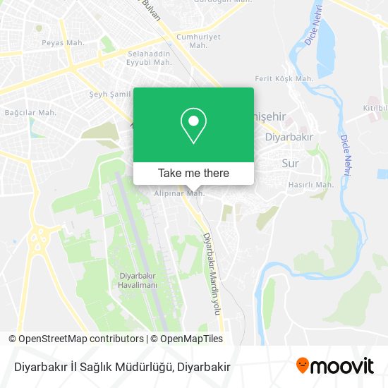 Diyarbakır İl Sağlık Müdürlüğü map