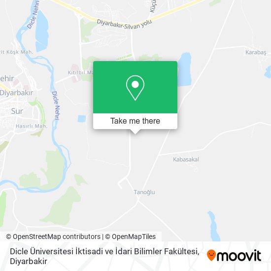 Dicle Üniversitesi İktisadi ve İdari Bilimler Fakültesi map