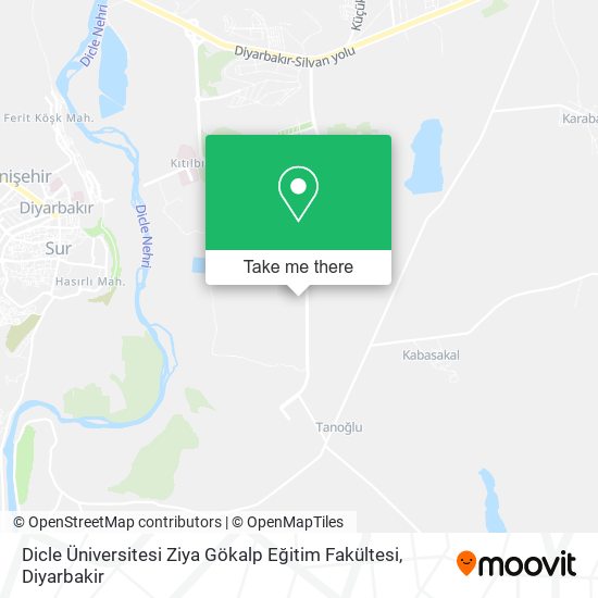 Dicle Üniversitesi Ziya Gökalp Eğitim Fakültesi map