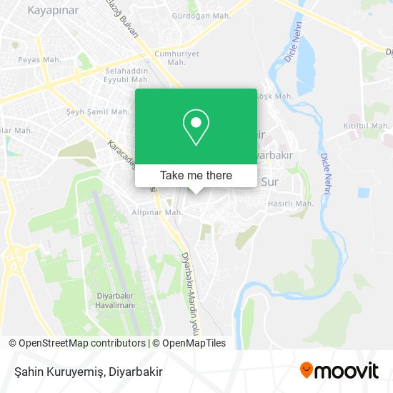 Şahin Kuruyemiş map