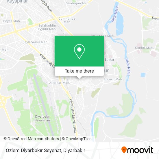 Özlem Diyarbakır Seyehat map