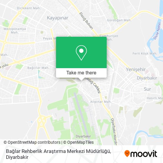 Bağlar Rehberlik Araştırma Merkezi Müdürlüğü map