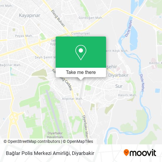 Bağlar Polis Merkezi Amirliği map