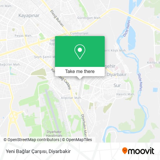 Yeni Bağlar Çarşısı map