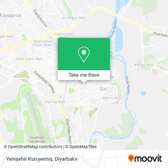 Yenişehir Kuruyemiş map