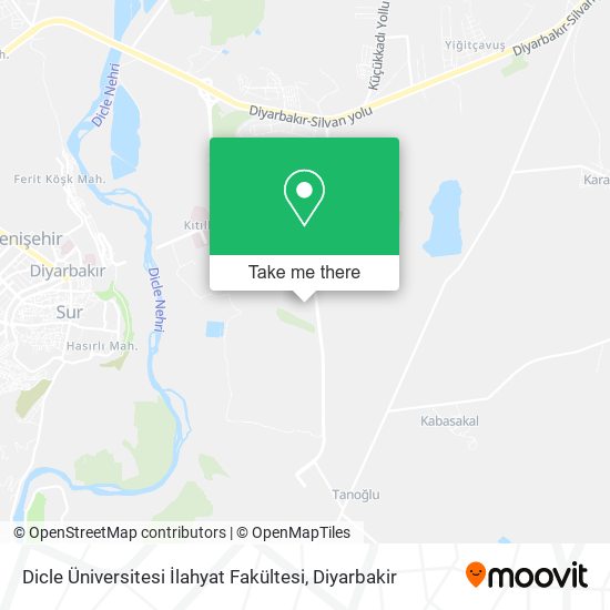 Dicle Üniversitesi İlahyat Fakültesi map